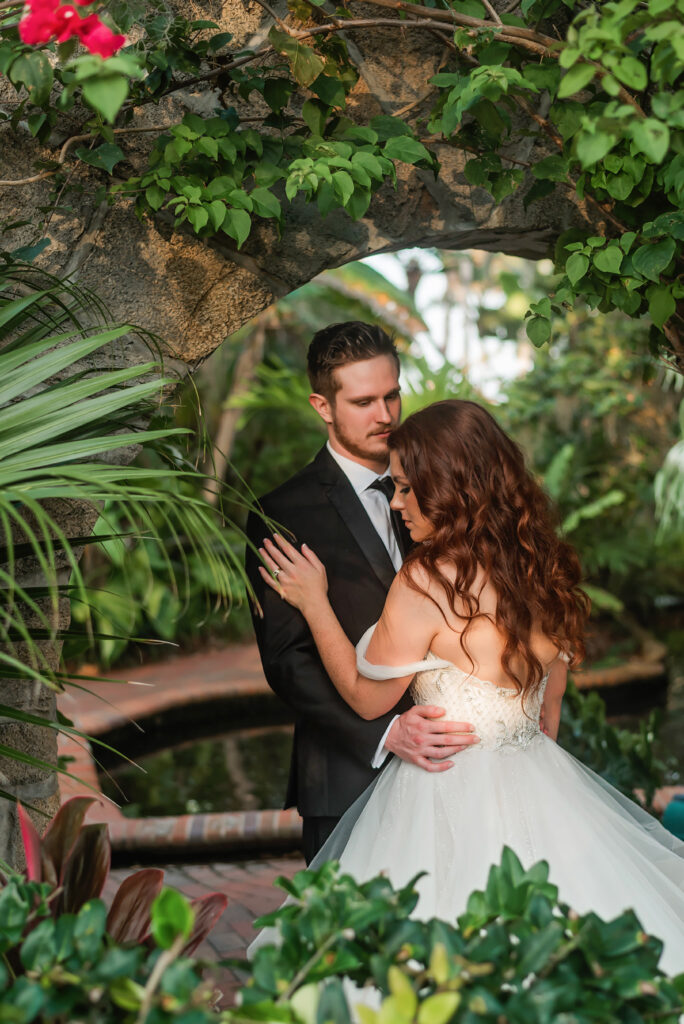 bride and groom posing chest to chest NYC Wedding Venues